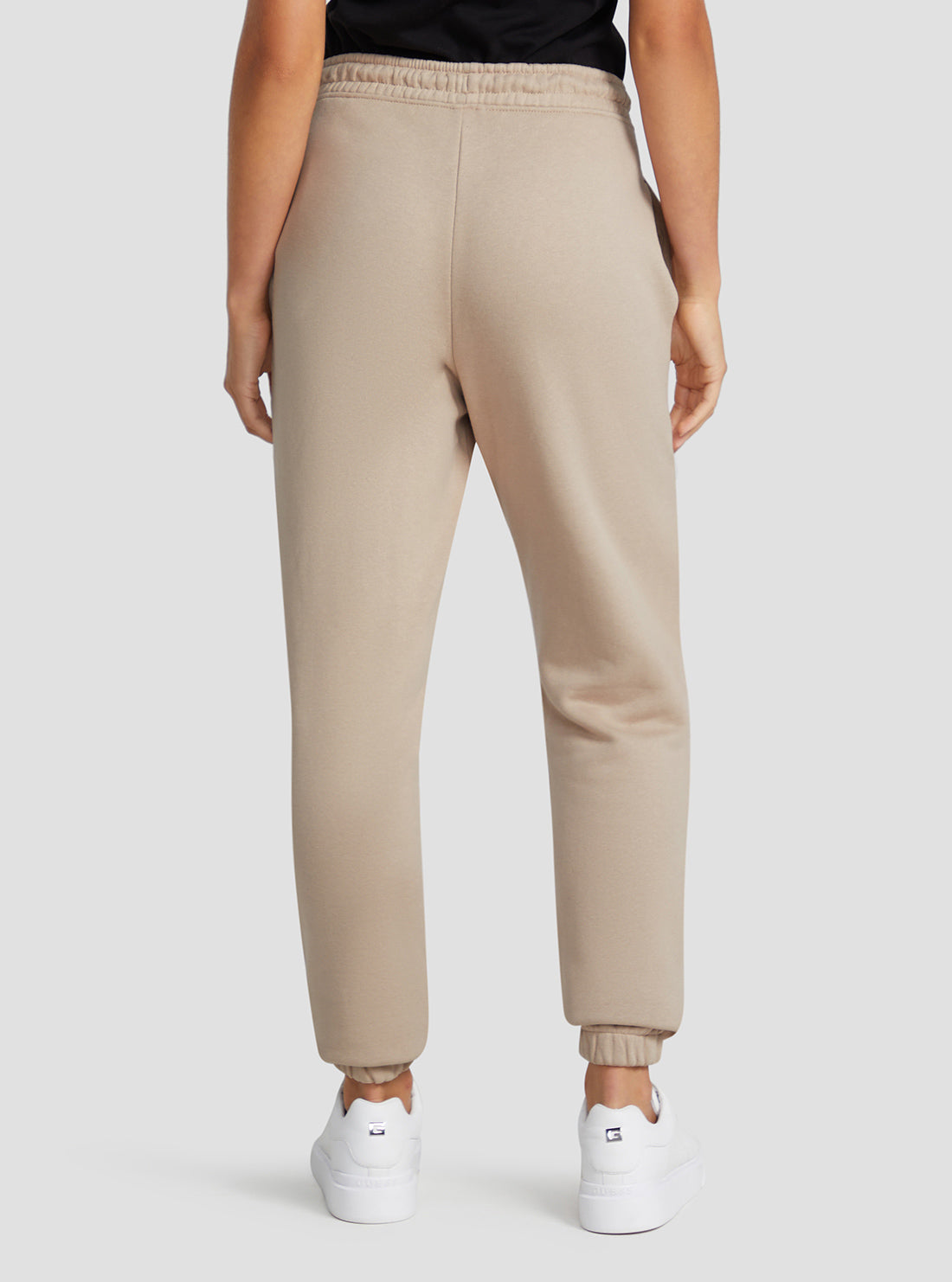 GUESS Women's Eco Gold Beige Alisha Active Trackpants V2BB18K9V34 Back View