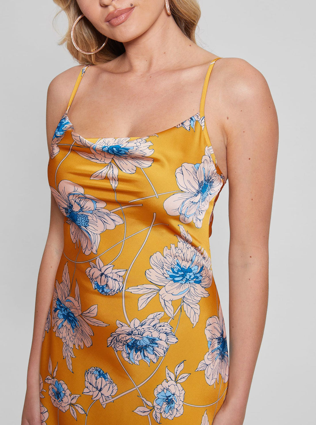 Guess yellow hot sale floral dress