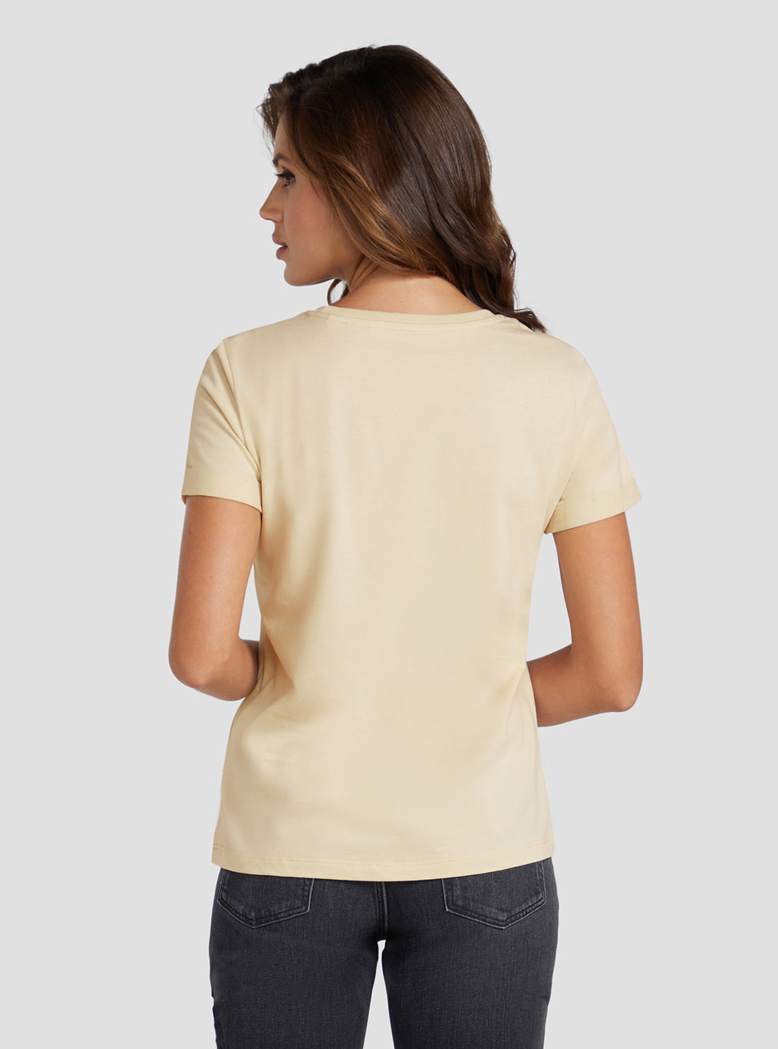 GUESS Women's Eco Pearl Aurelia T-Shirt W3RI26JA914 Back View