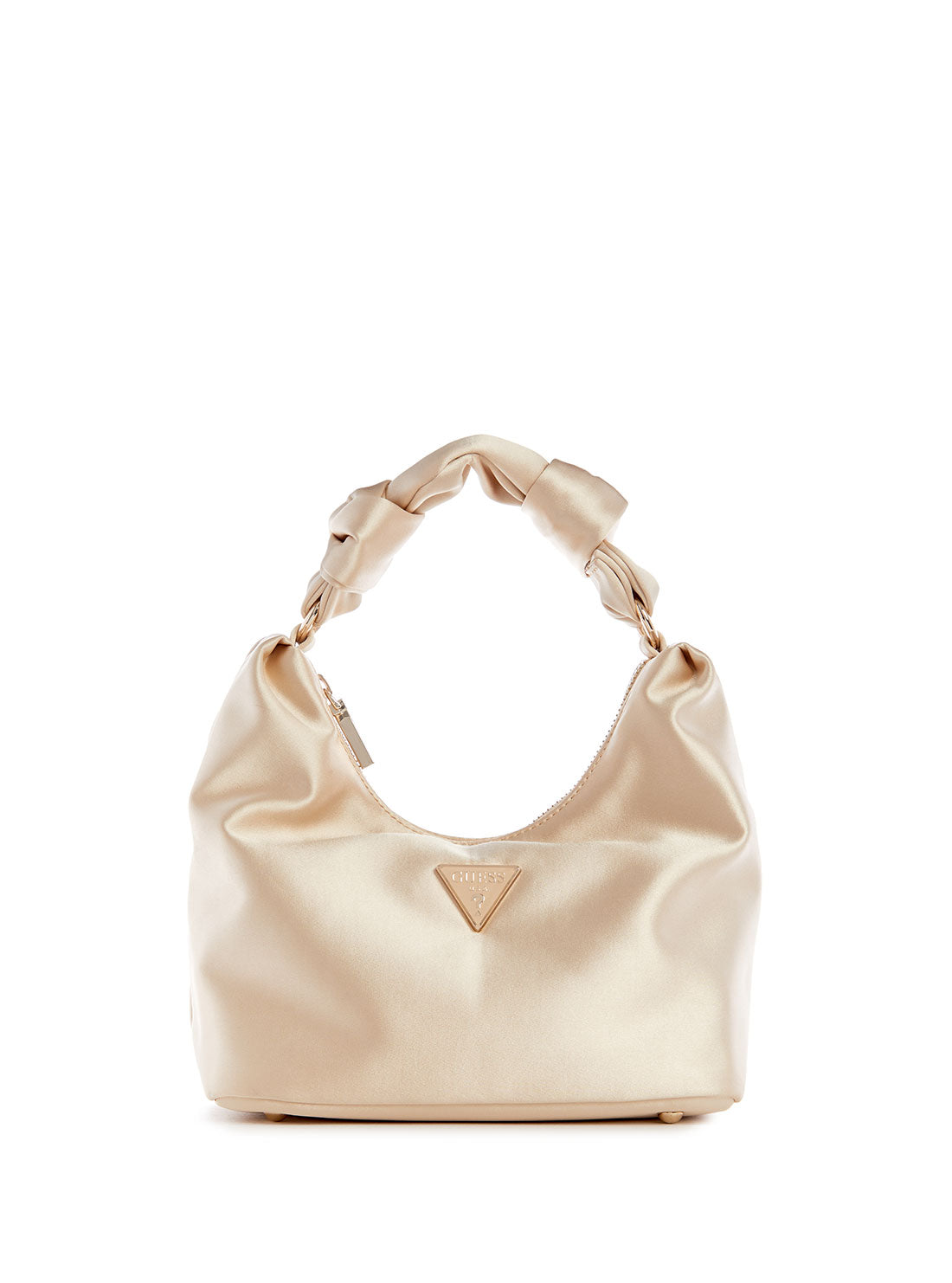 GUESS Women's Gold Velina Hobo Bag EG876502 Front View