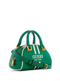 GUESS Women's Green Mildred Mini Bowler Bag VS896276 Angle View