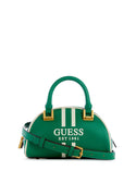 GUESS Women's Green Mildred Mini Bowler Bag VS896276 Front View