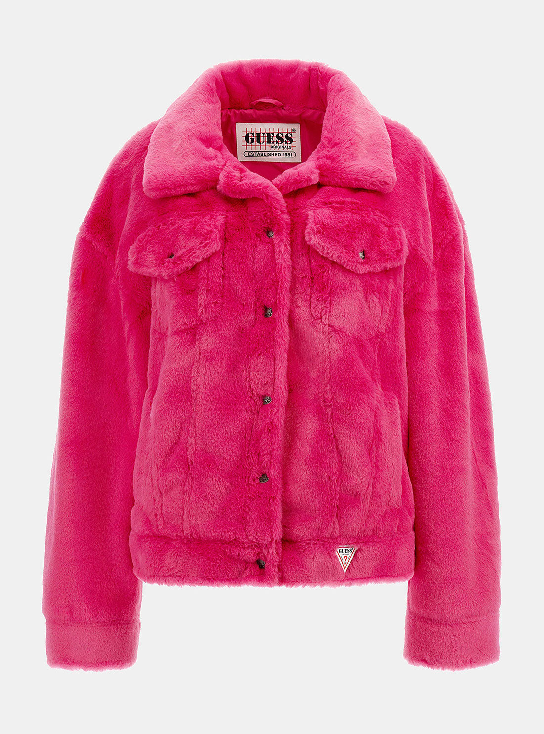 GUESS Women's Guess Originals Berry Kelly Faux Fur Jacket W2RN03R8BV0 Ghost View