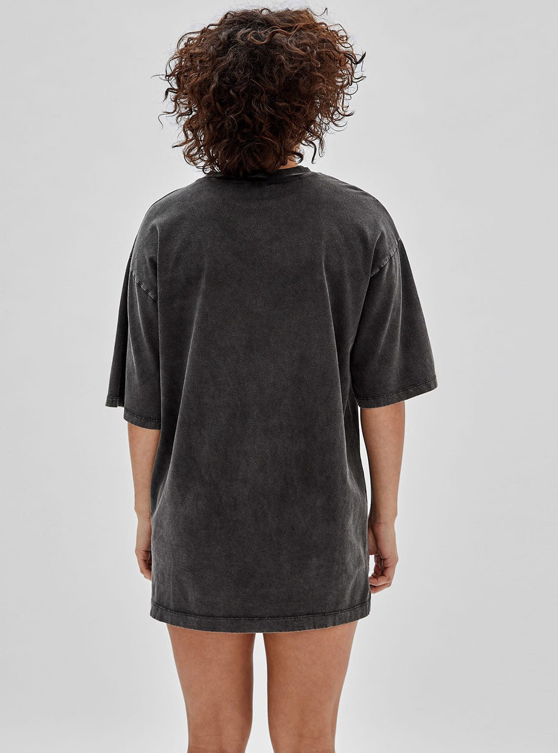 GUESS Women's Guess Originals Black Multi Aria Shirt Mini Dress W3GK32K9RM3 Back View