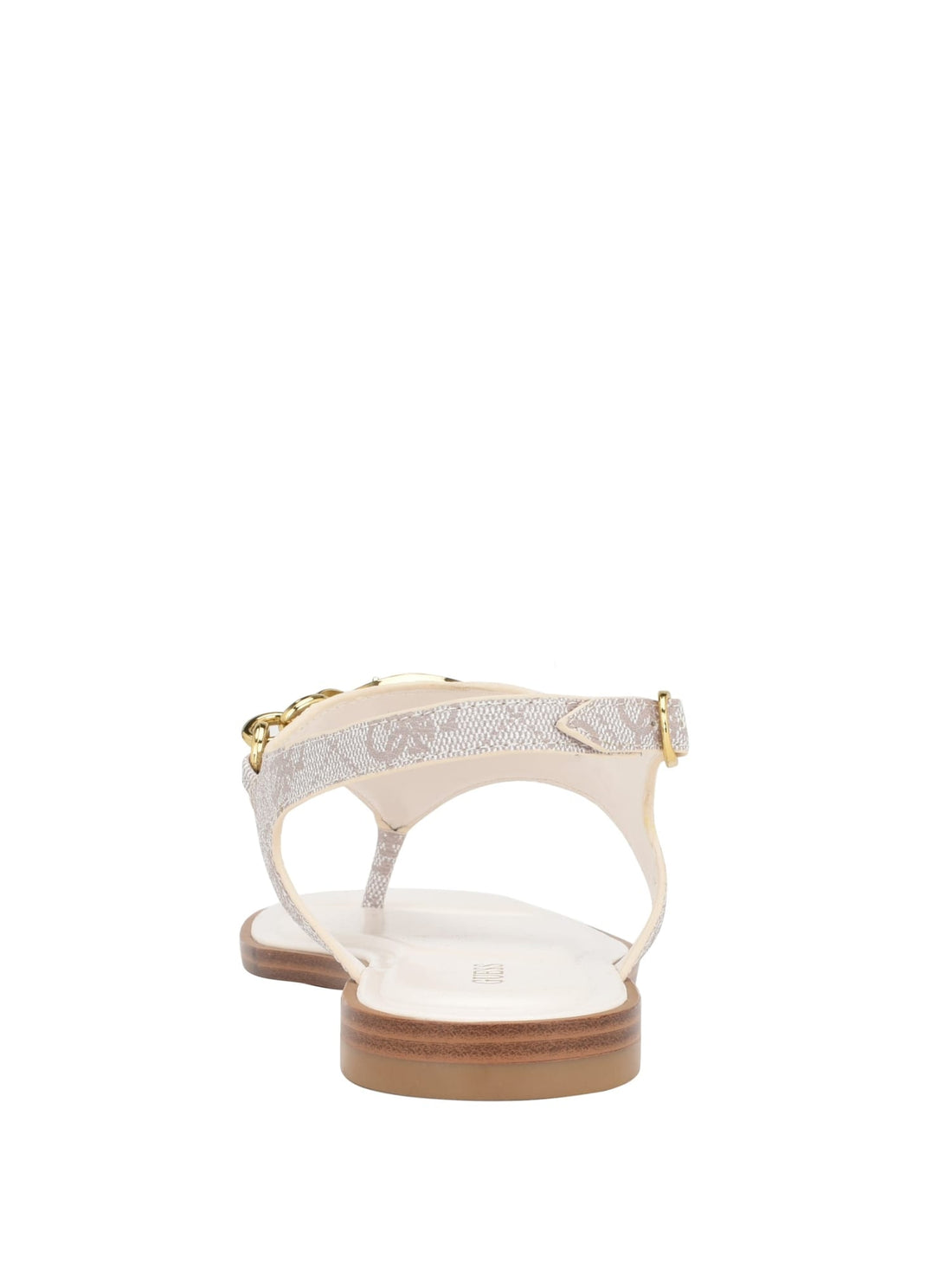 GUESS Women's Ivory Rissy Logo Sandals GWRISSY Back View