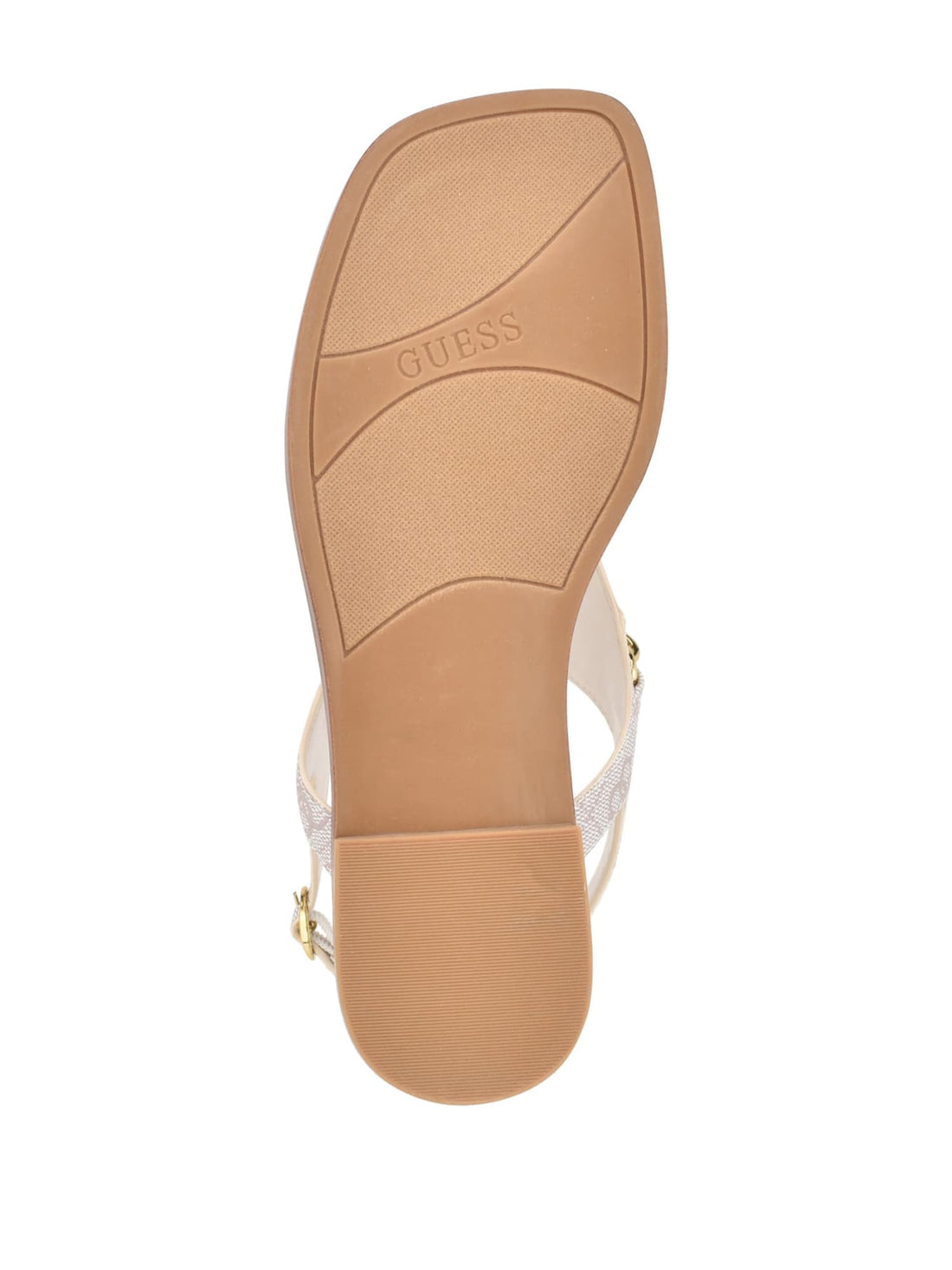 GUESS Women's Ivory Rissy Logo Sandals GWRISSY Bottom View
