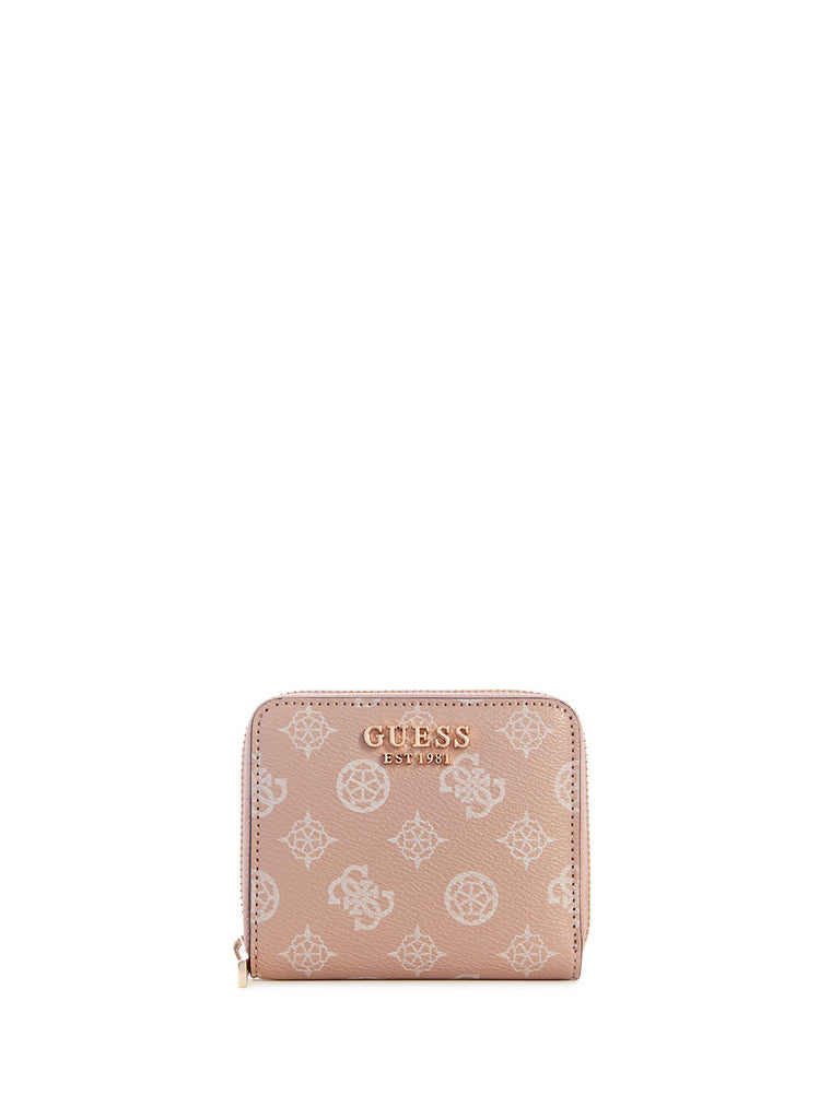 Light Rose Logo Laurel Small Wallet - GUESS