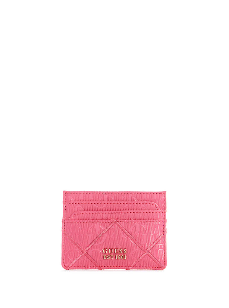 Magenta Caddie Card Holder - GUESS