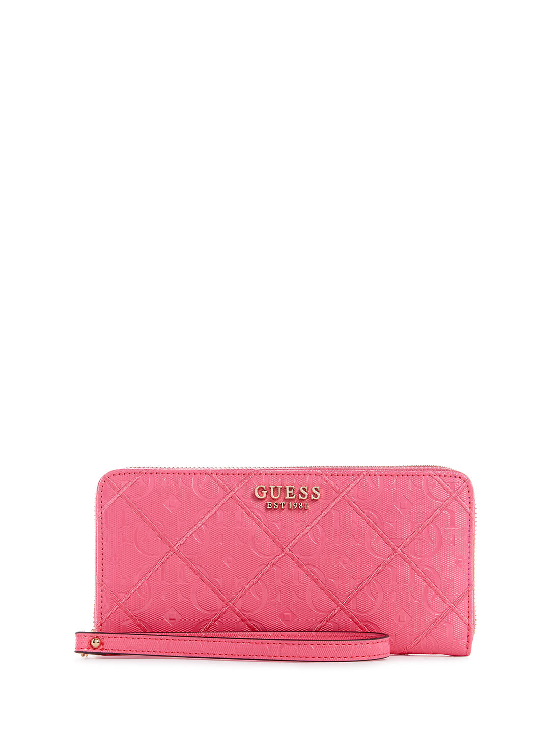 GUESS Women's Magenta Caddie Large Wallet GG878346 Front View