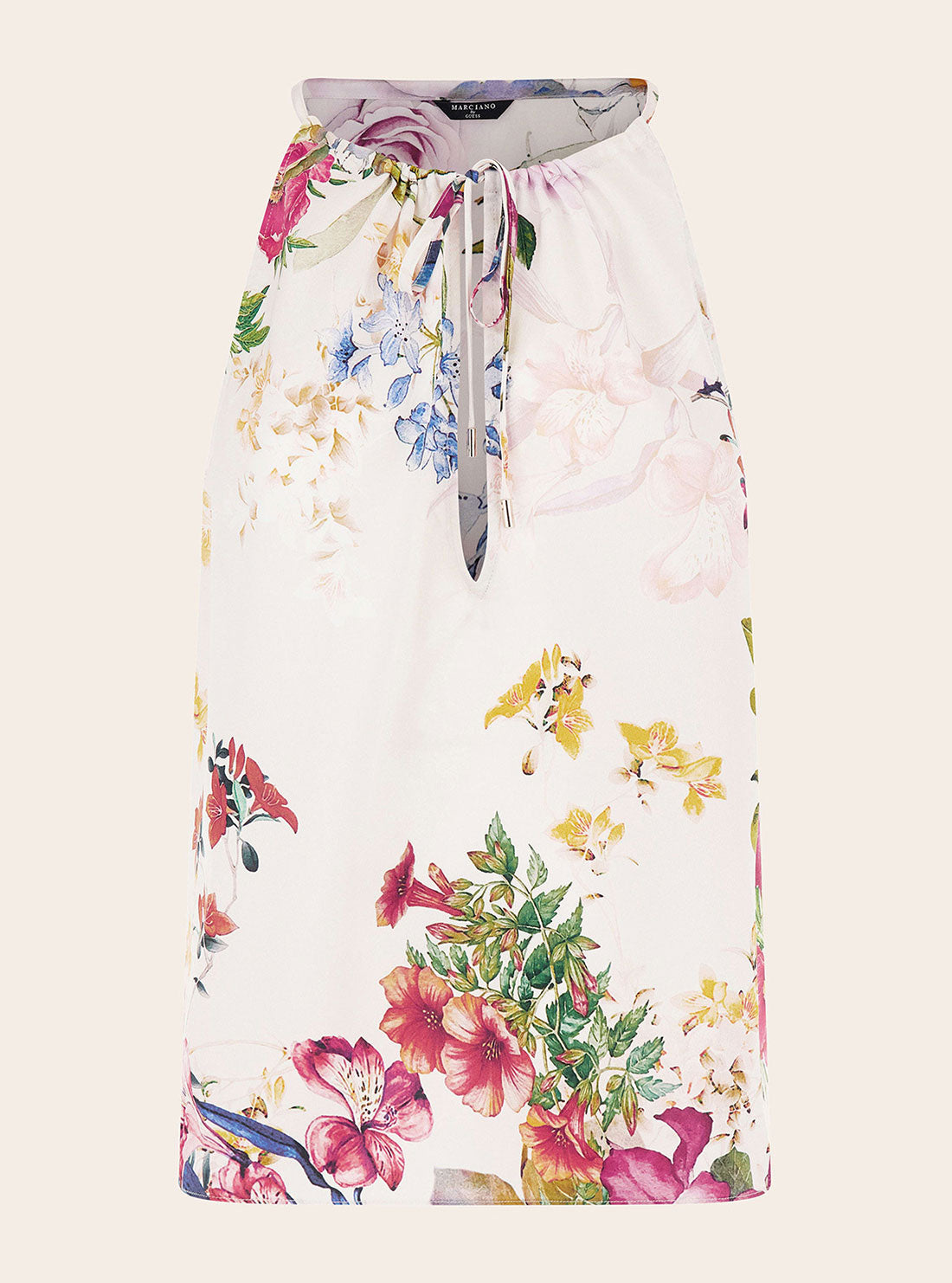 GUESS Women's Marciano Glorious Garden Aster Top 3GGH137099Z Ghost View