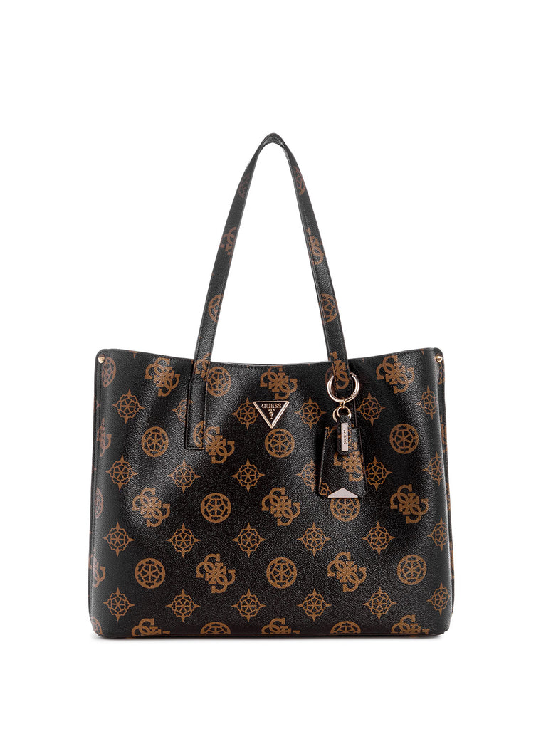 Mocha Logo Meridian Girlfriend Tote Bag | Free Shipping Over $75 | GUESS