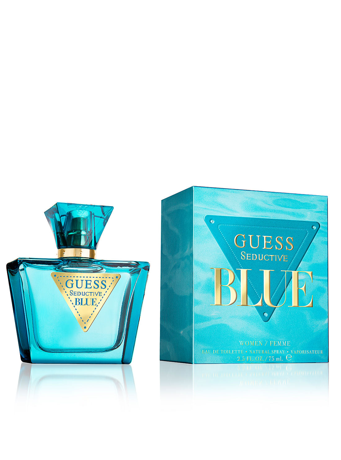 GUESS Women's Seductive Blue For Women Eau De Toilette 75ml GSF32428 Front View