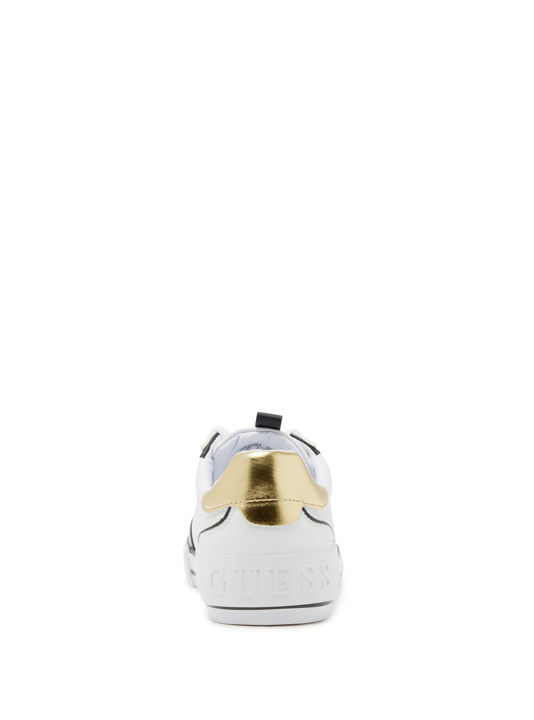 GUESS Women's White Gold Lollin Low Top Sneakers LOLLIN-A WHI03 Back View