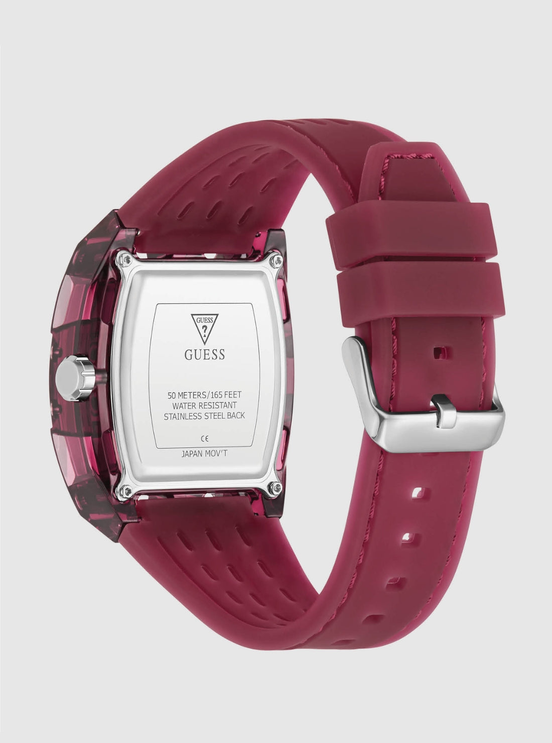 GUESS Accessories Red Phoenix Multifunction Watch GW0499G12 Back View