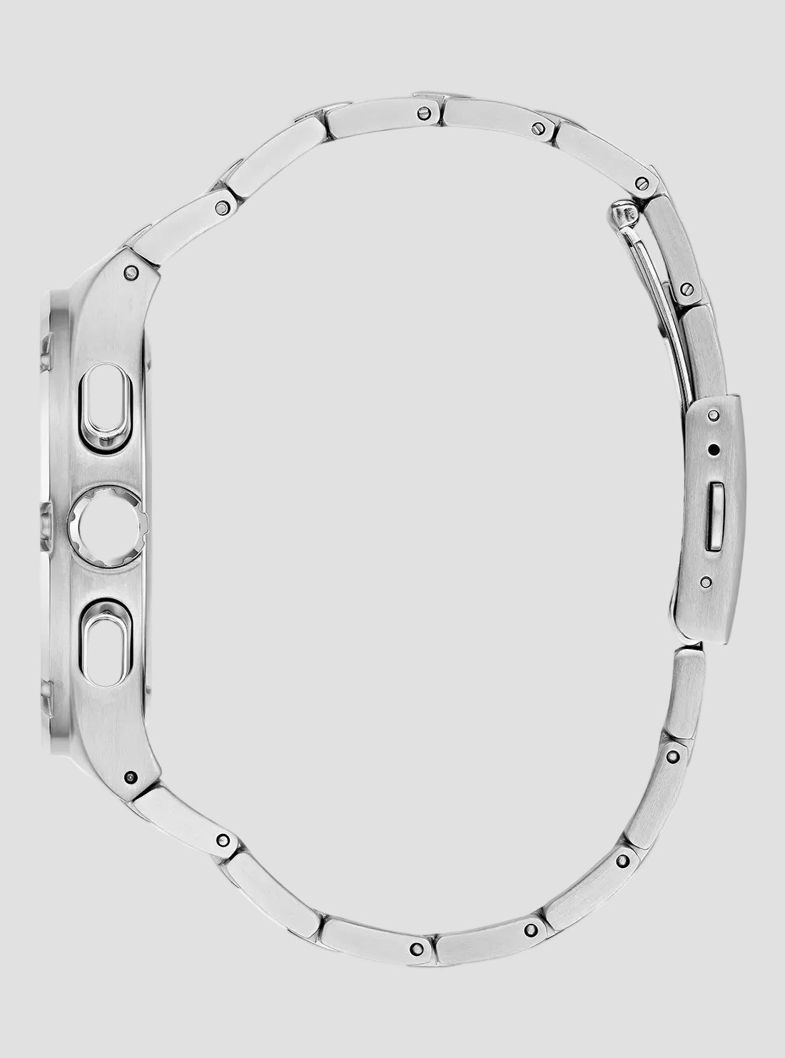 GUESS Mens Silver Headline Link Watch GW0572G6 Side View