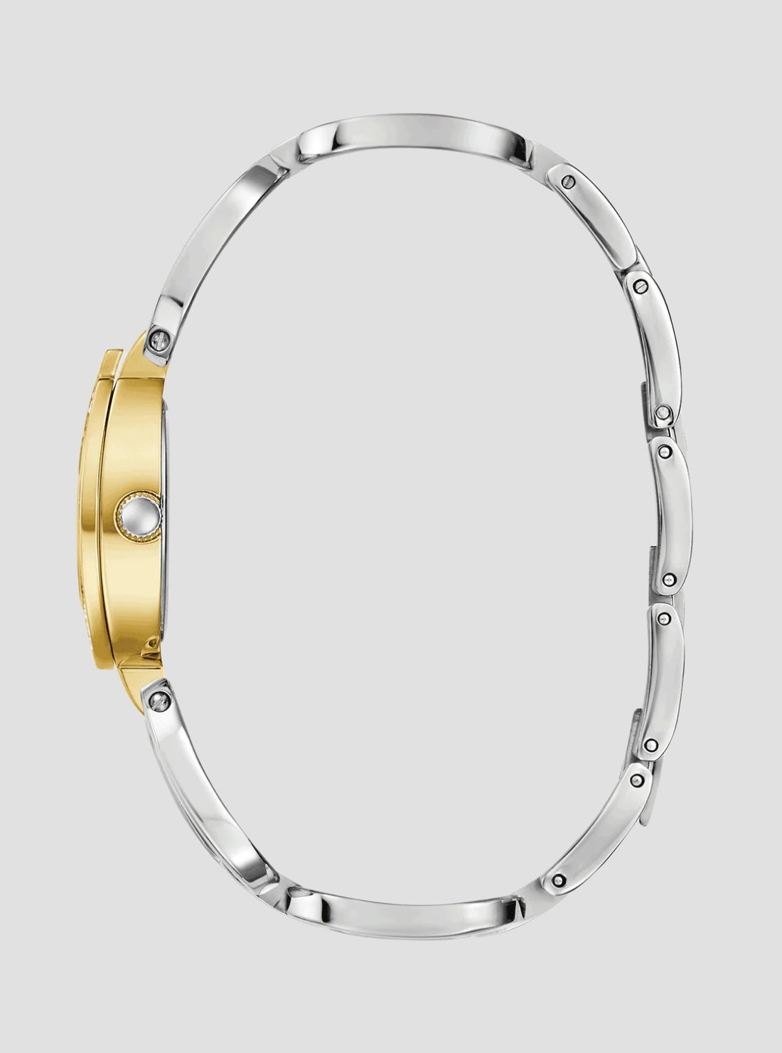 GUESS Accessories Gold Silver Gia Crystal Watch GW0683L6 Side View