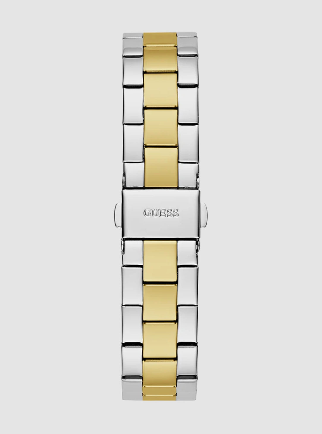 GUESS Accessories Gold and Silver Crystal Fawn Link Watch GW0686L22 Back View