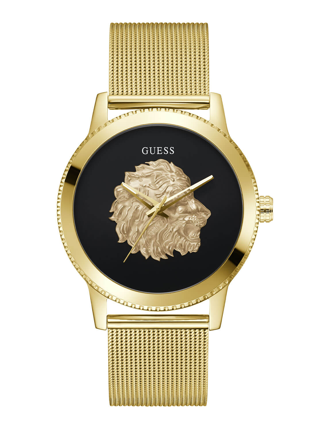 Mens gold sale mesh watch