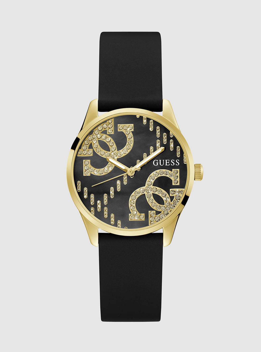 Black G Stitch Silicone Watch