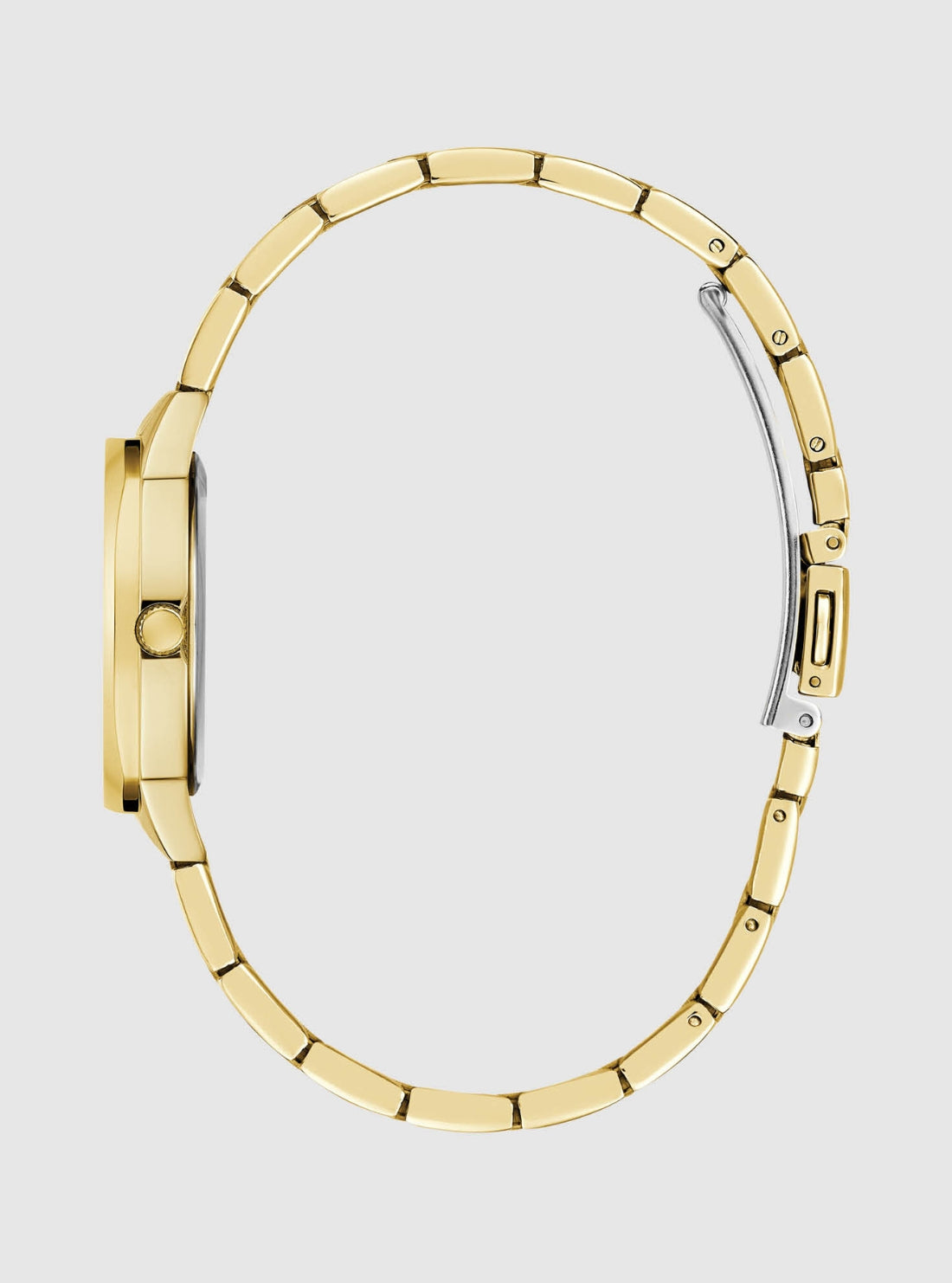 GUESS Accessories Gold Pink Dial Charlotte Watch GW0767L7 Side View