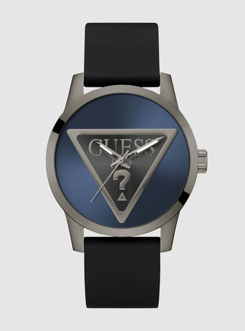 GUESS Men's Watches Black Badge Silicone Watch GW0781G5-1 Front View