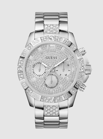 GUESS Accessories Silver Majestic Link Watch GW0796G1 Front View