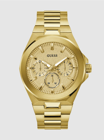 GUESS Accessories Gold Dashboard Link Watch GW0798G2 Front View