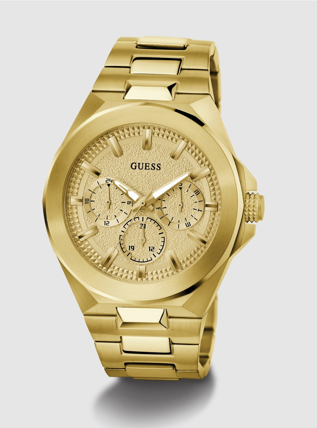 GUESS Accessories Gold Dashboard Link Watch GW0798G2 Front View_2
