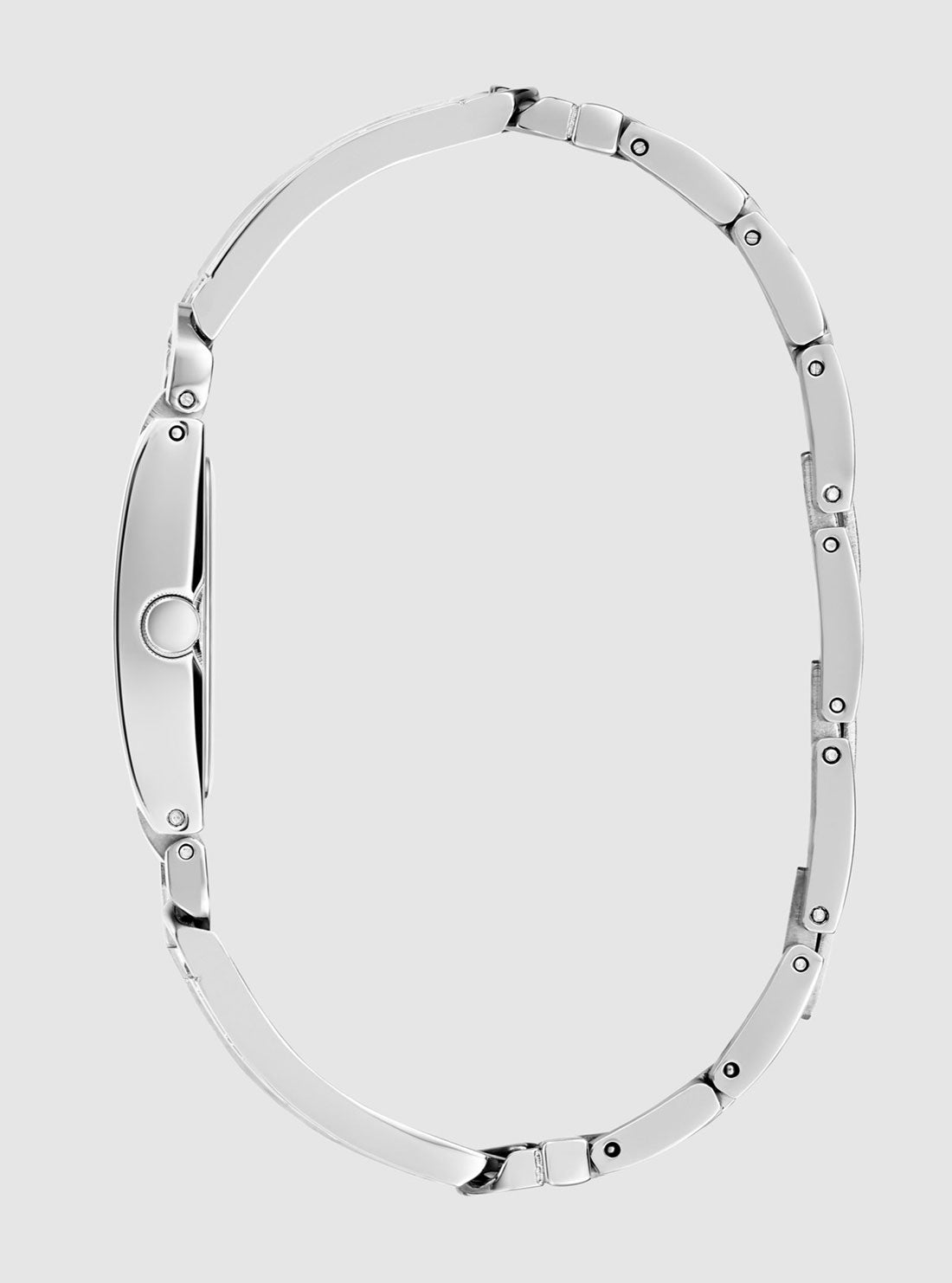 GUESS Accessories Silver Mod Denim Dial Link Watch GW0807L1 Side View