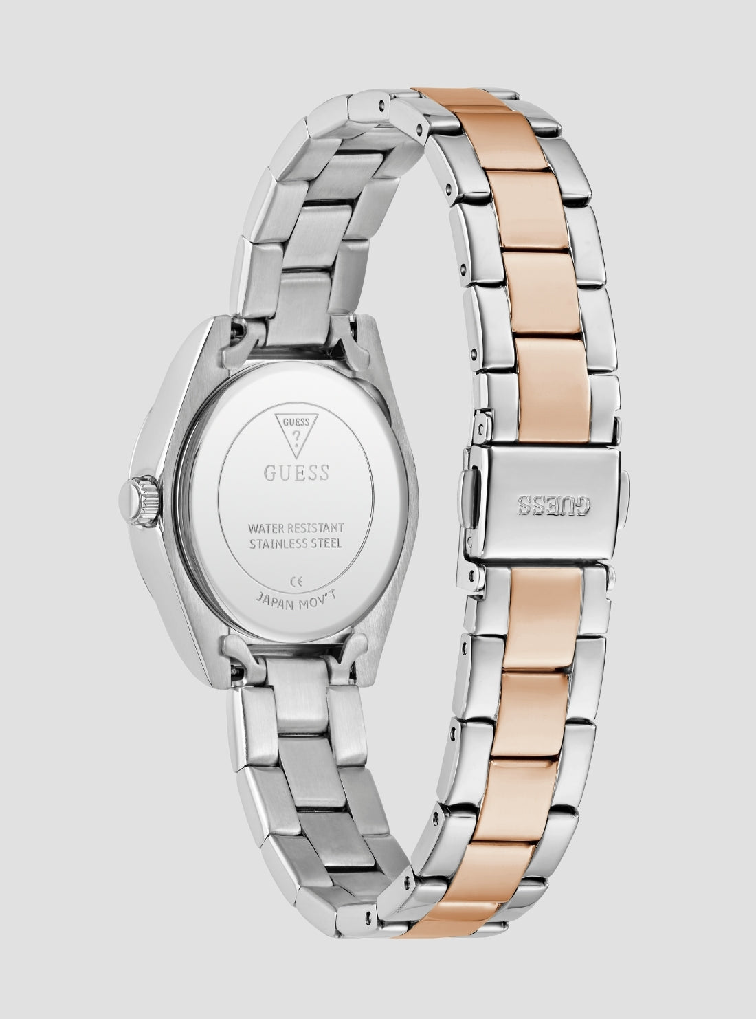 GUESS Accessories Silver Rose-Gold Mini Luna Watch GW0841L3 