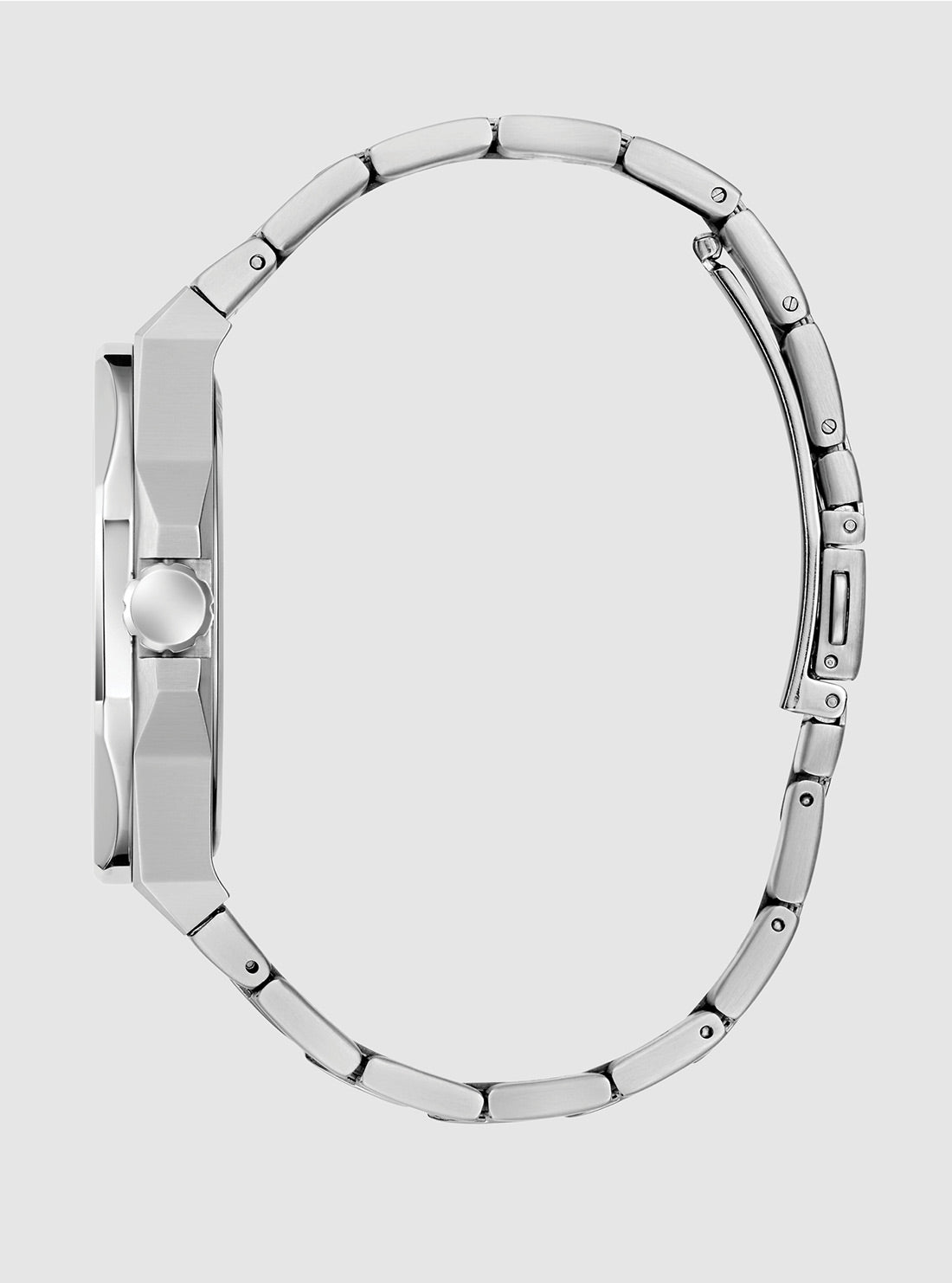 GUESS Accessories Silver Emperor Blue Dial Watch GW0849G1 Side View