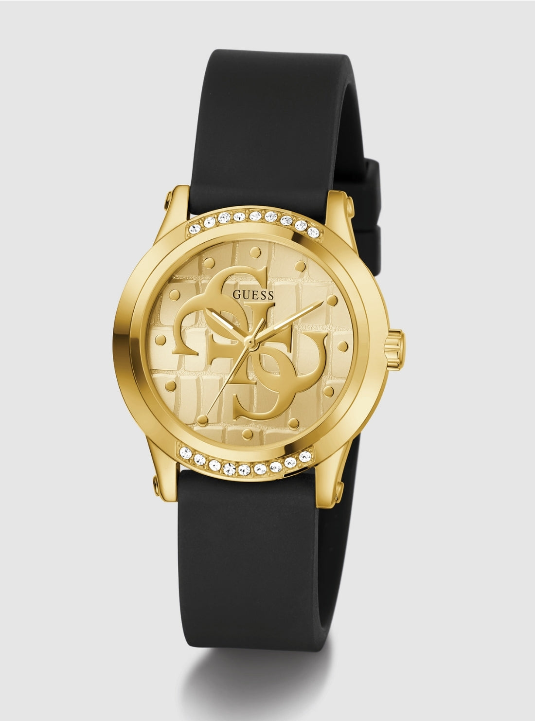 GUESS Womens Black Annette Crystal Watch GW0860L1 Front View_2