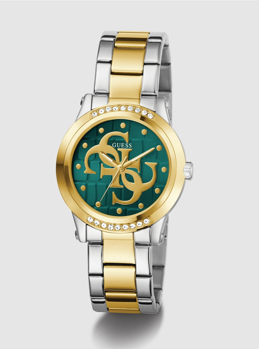 GUESS Accessories Two-Tone Annette Gold Crystal Watch GW0861L4 Front View_2