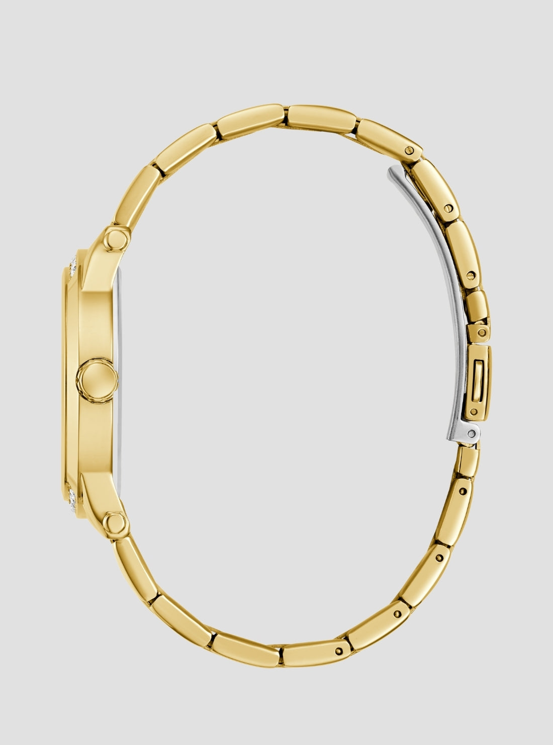 GUESS Accessories Gold Annette Blue Dial Watch GW0861L6 Side View