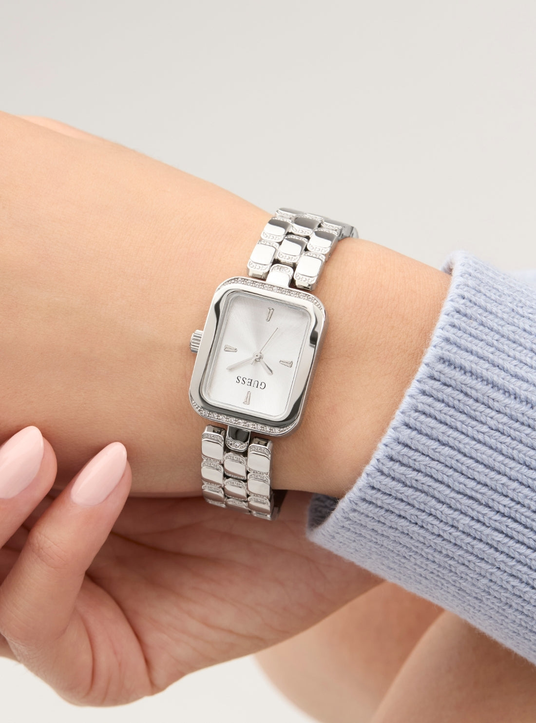 GUESS Accessories Silver Isla Watch GW0865L1 Detail View