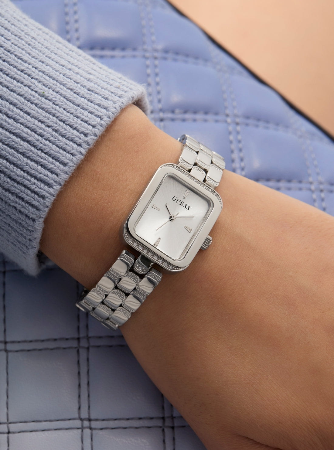 GUESS Accessories Silver Isla Watch GW0865L1 Detail View_2