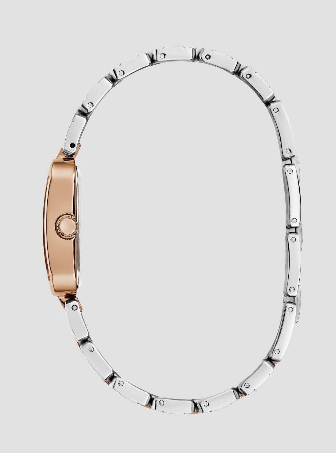 GUESS Womens Silver Rose-Gold Isla Watch GW0865L5 Side View