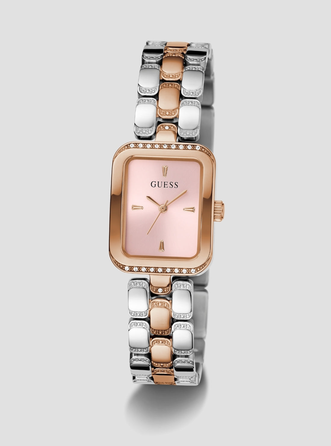 GUESS Womens Silver Rose-Gold Isla Watch GW0865L5 Front View_2