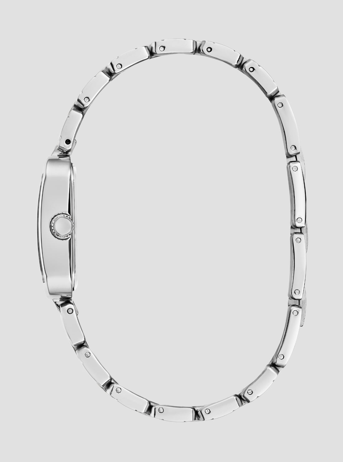 GUESS Accessories Silver Isla Black Dial Watch GW0865L7 Side View2