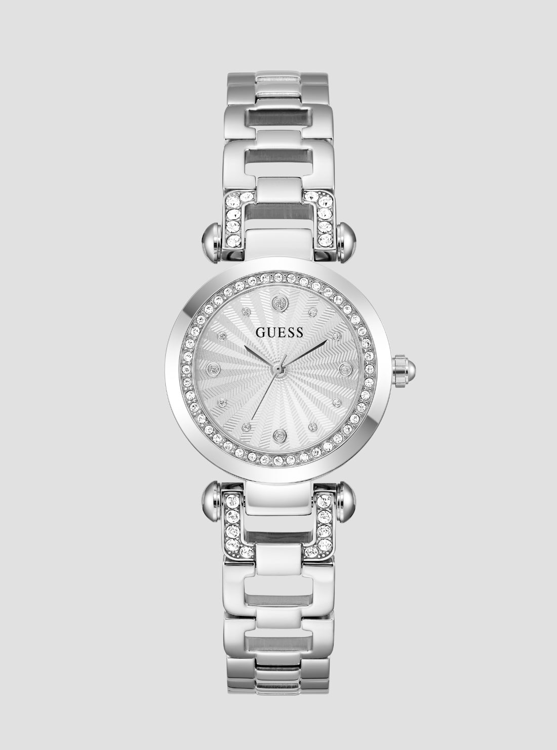 GUESS Accessories Silver Ginger Watch GW0869L3 Front View