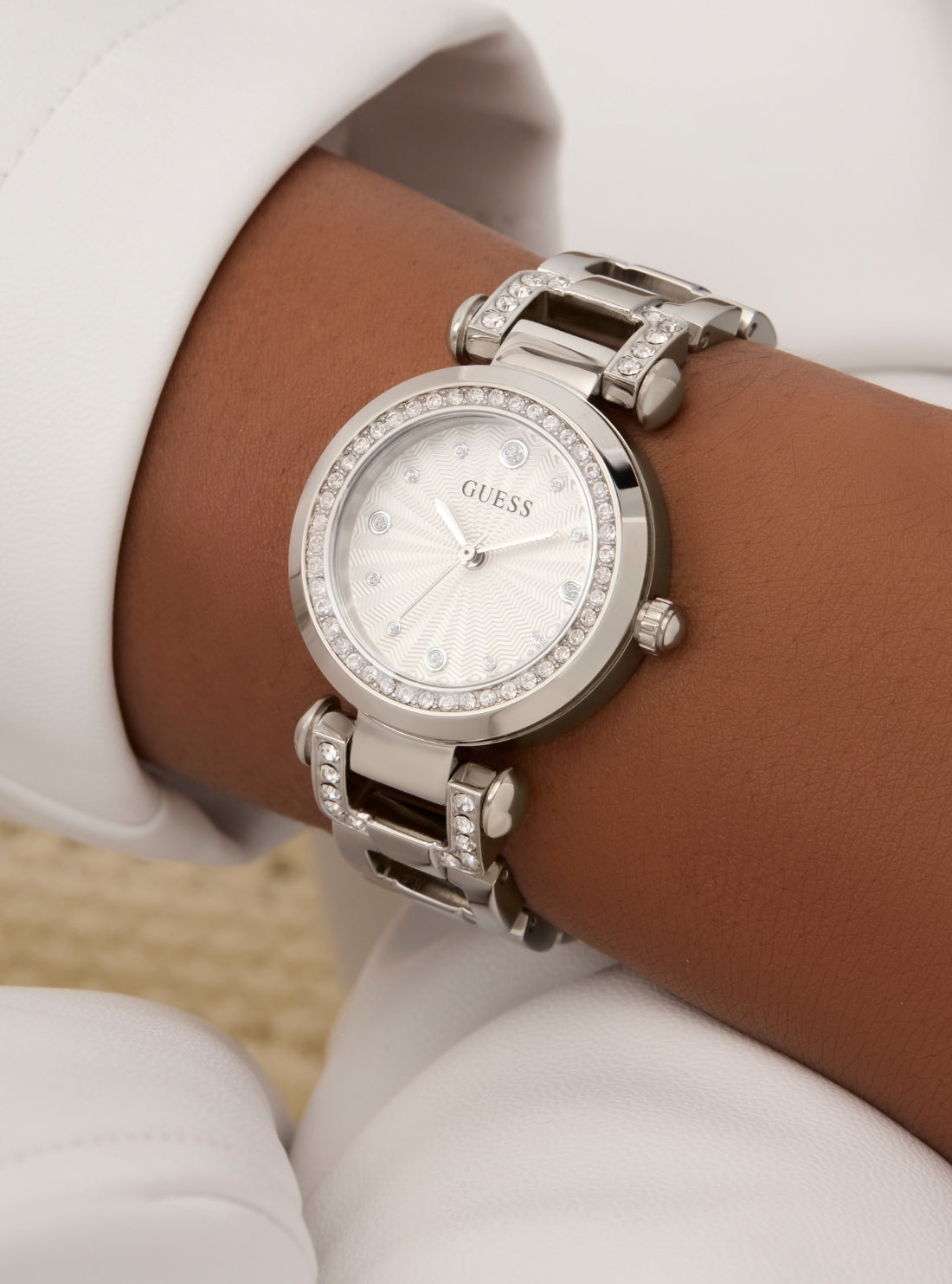 GUESS Accessories Silver Ginger Watch GW0869L3 Detail View
