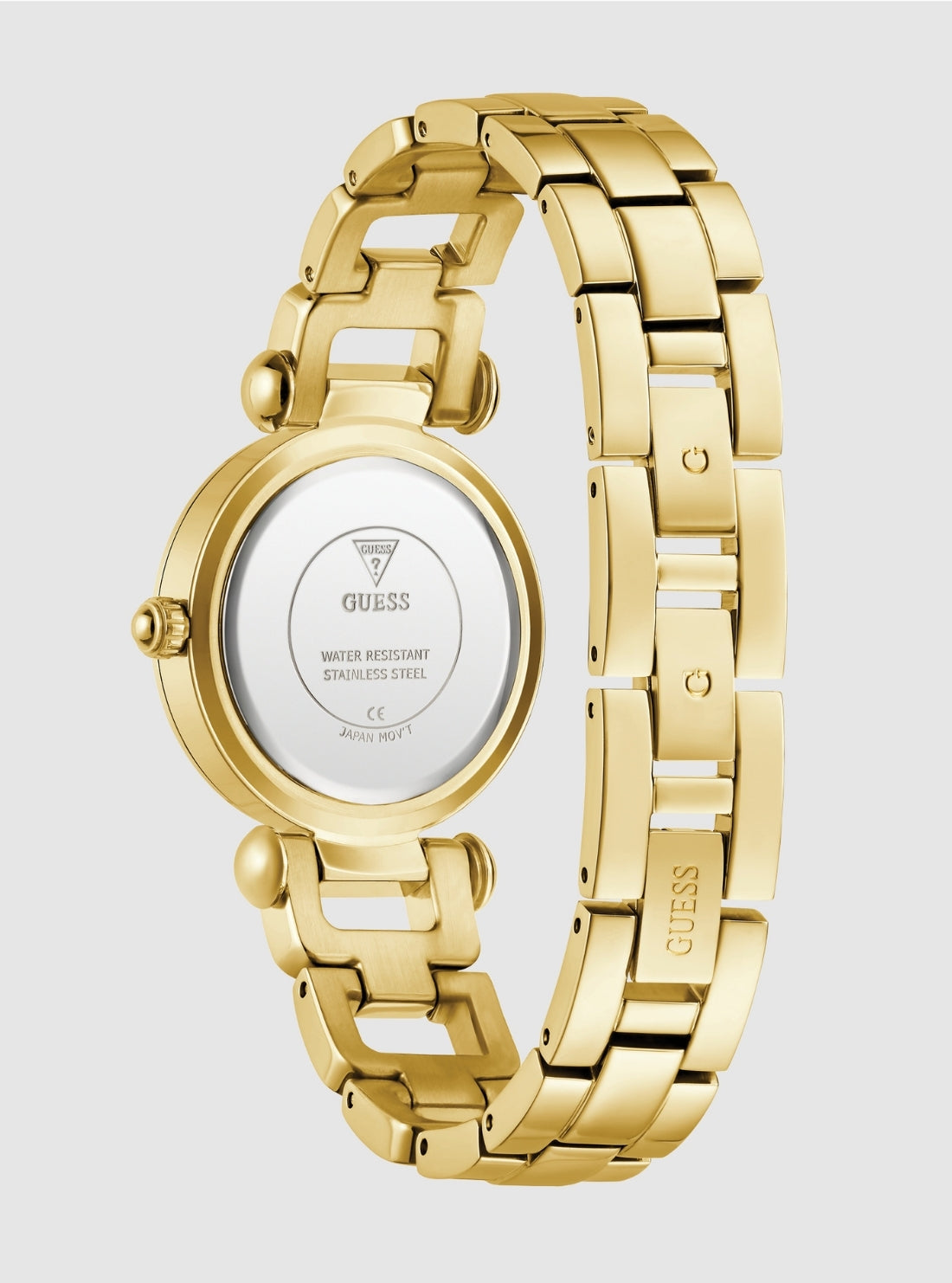 GUESS Accessories Gold Ginger Crystal Watch GW0869L4 Back View