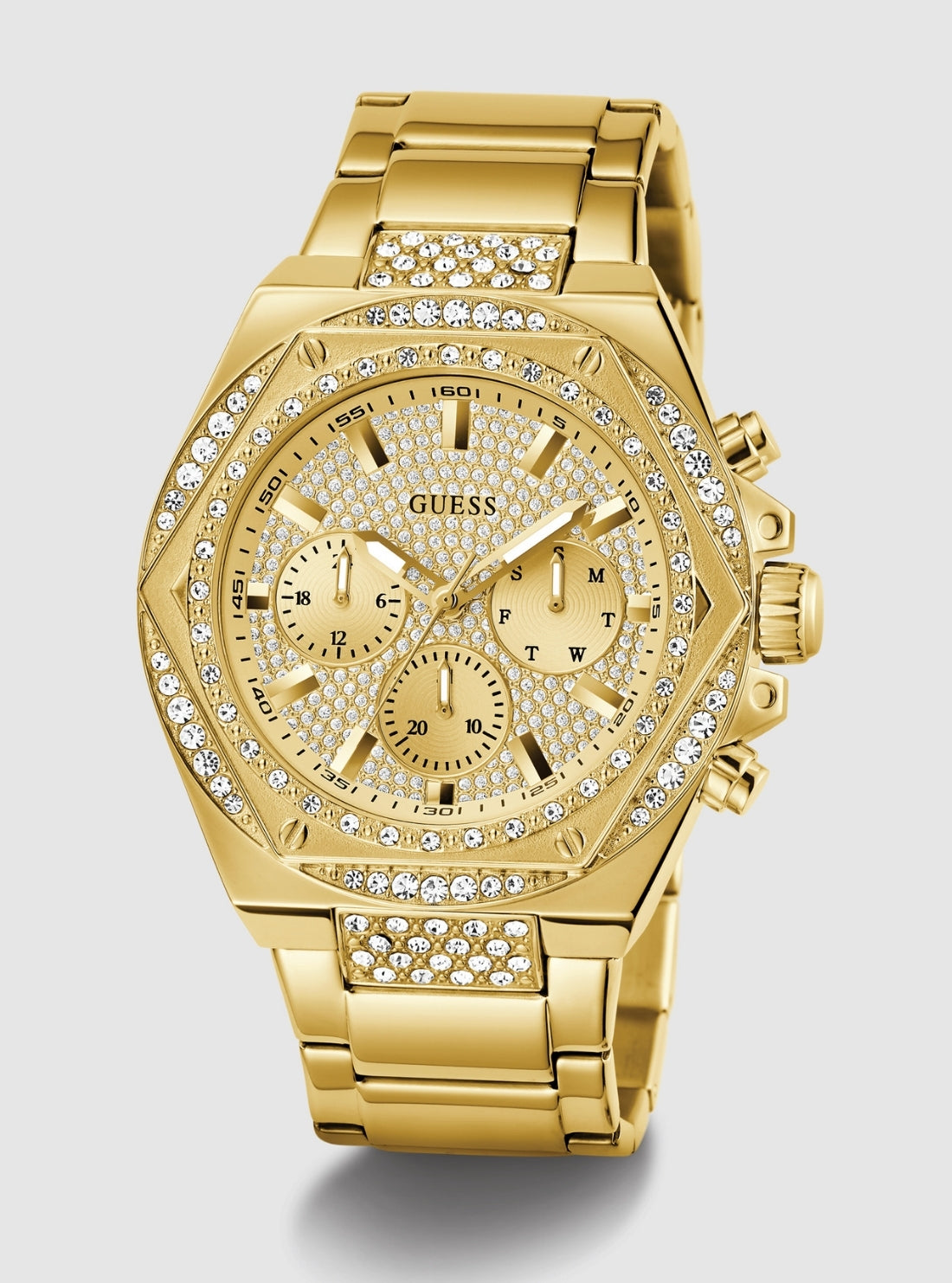 GUESS Accessories Gold Fury Glitz Watch GW0899G2 Front view_2