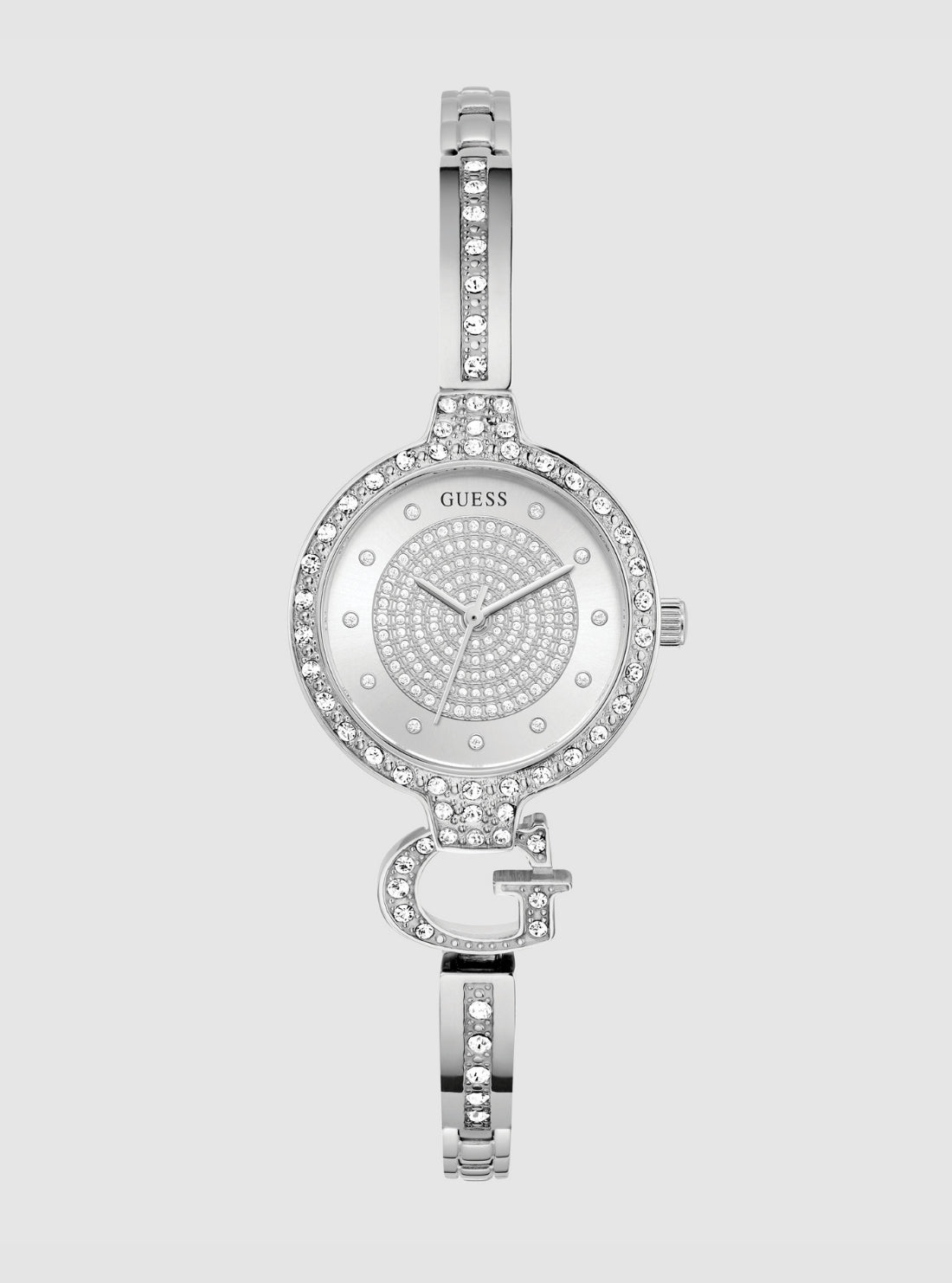 GUESS Accessories Silver Giselle Glitz Watch GW0929L1 Front View