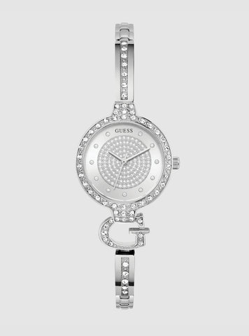 GUESS Accessories Silver Giselle Glitz Watch GW0929L1 Front View