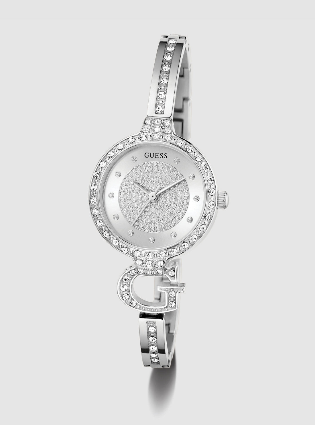 GUESS Accessories Silver Giselle Glitz Watch GW0929L1 Front View_2