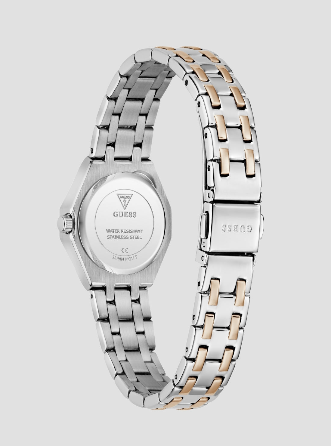 GUESS Accessories Silver Rose Gold Pixie Watch GW0931L5 Back View