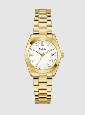 GUESS Accessories Gold Alice White Dial Watch GW0934L2 Front View