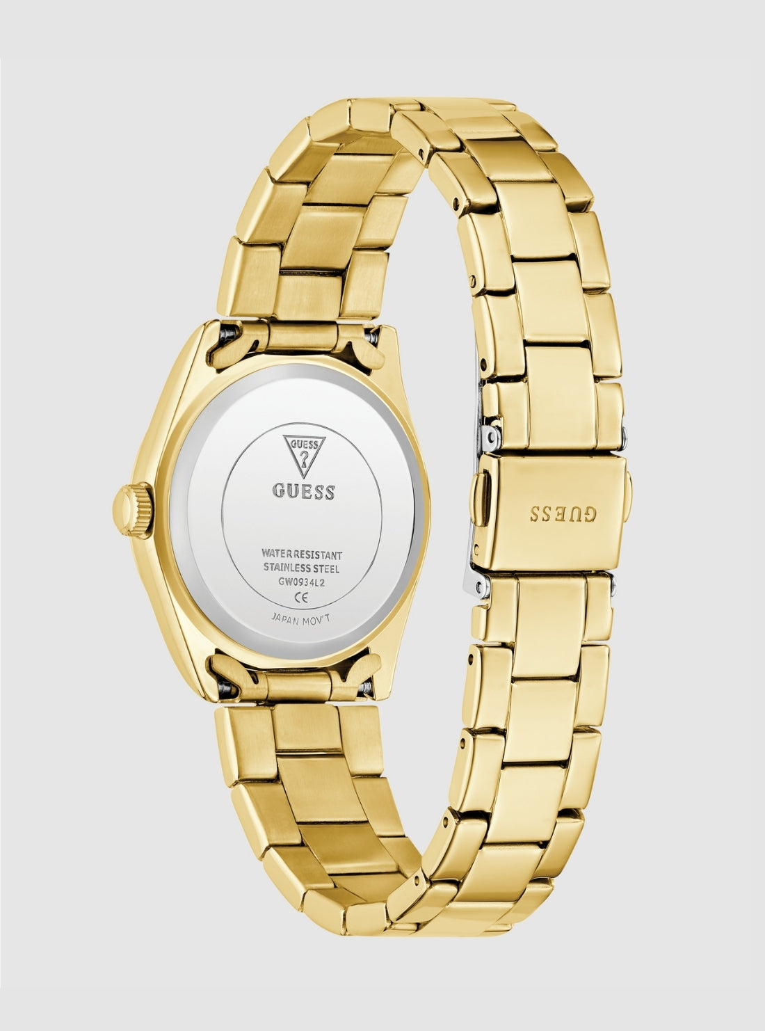 GUESS Accessories Gold Alice White Dial Watch GW0934L2 Back View