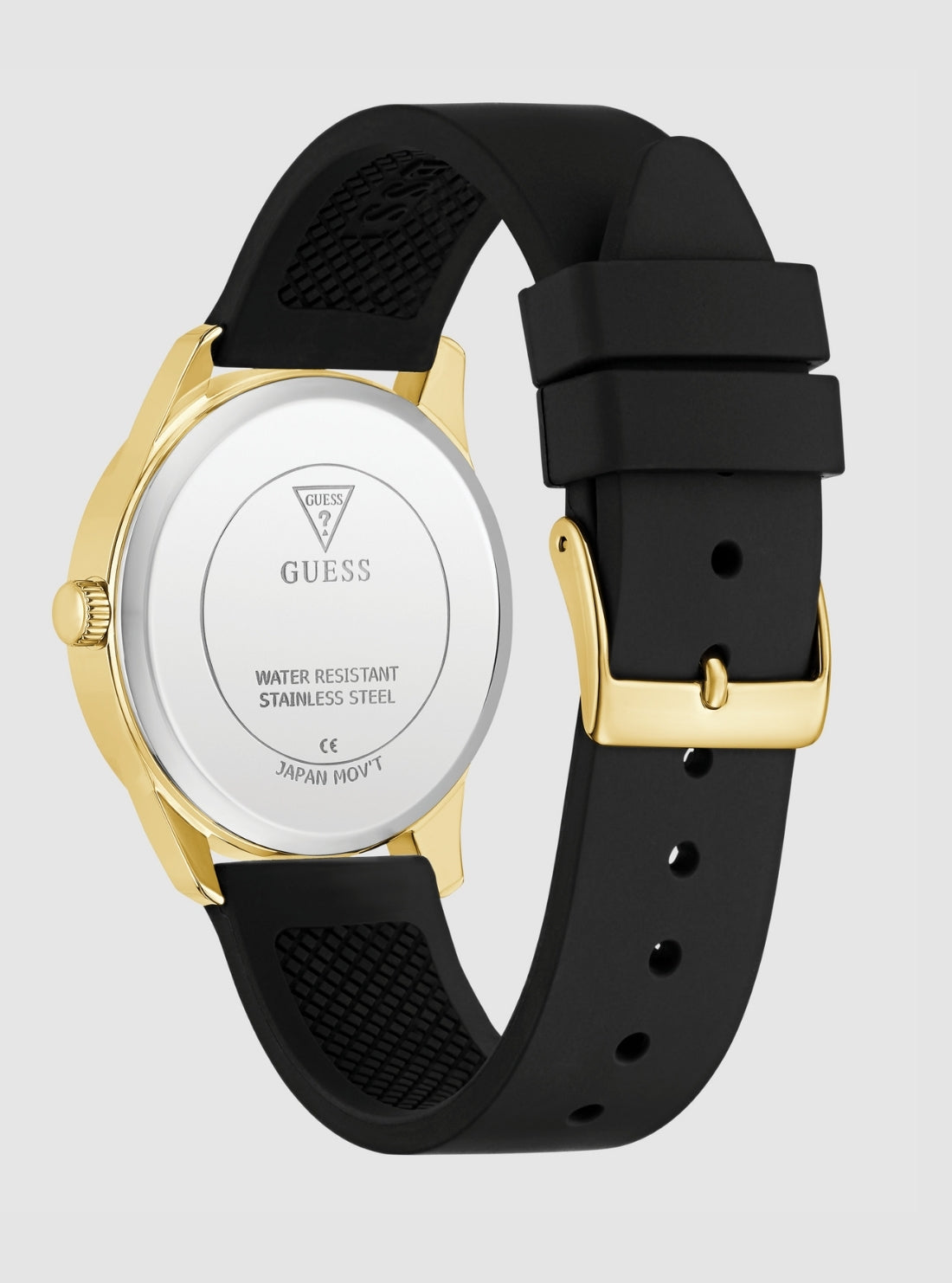GUESS Accessories Gold Black Roxy Gold Logo Dial Watch GW0942L2 Back View